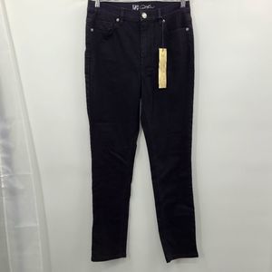 Diane Gilman Black Stretch Jeans, Straight Leg High Rise Women's size 8‎ New